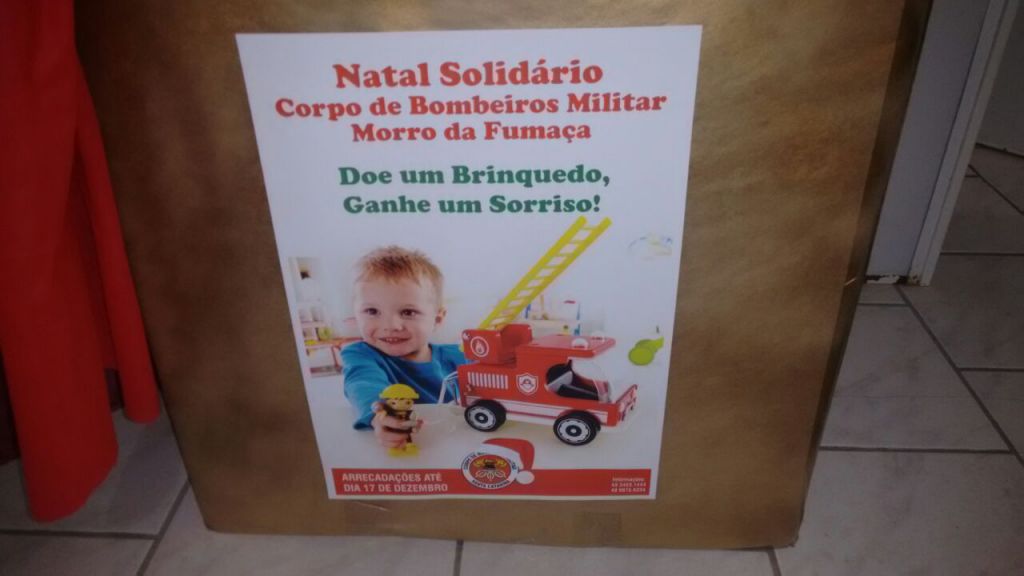 Corpo de Bombeiros de Morro da Fumaça faz campanha para arrecadar brinquedos