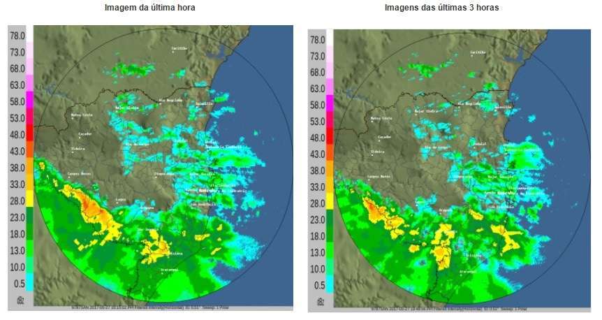 Chuva deve persistir nos próximos dias em todo o Sul do Estado