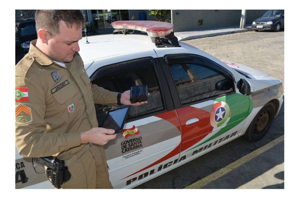Polícia Militar de Morro da Fumaça ganha incremento com novo tablet do PMSC Mobile