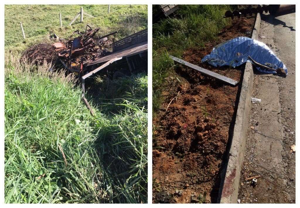 Acidente na SC-445 causa uma morte em Morro da Fumaça