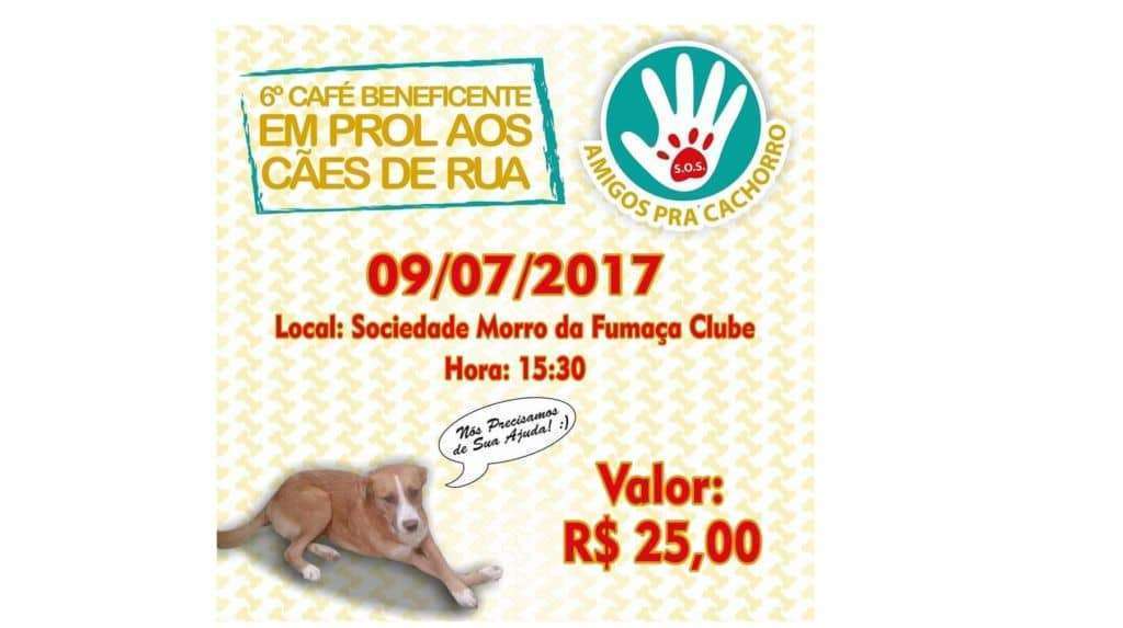 Ong “Amigos Pra Cachorro” promove 6ª Café Beneficente em Morro da Fumaça