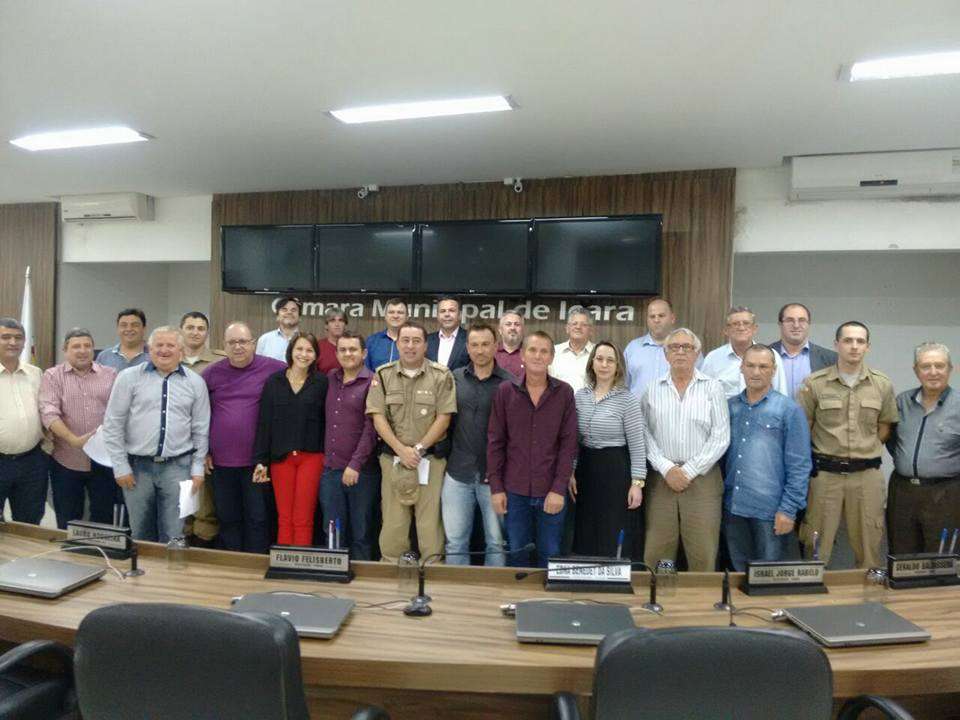 Na Câmara de Içara, vereadores de Morro da Fumaça debatem segurança pública