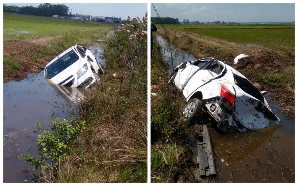 Mulher morre após capotamento na BR-101