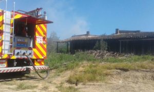 Galpão de fumo pega fogo na comunidade de Linha Torrens