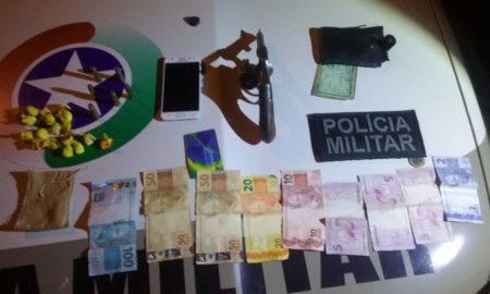 Polícia Militar prende homem por tráfico de drogas e posse ilegal de arma