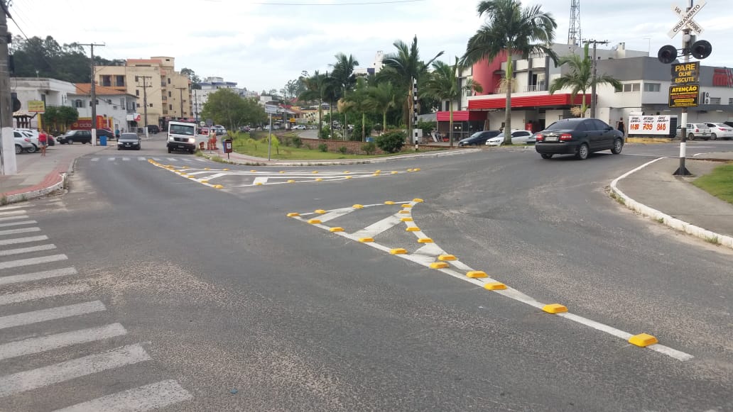 Sinalização horizontal é reforçada em Morro da Fumaça