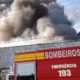 Bombeiros de Morro da Fumaça ajudaram a combater incêndio de empresa em Içara