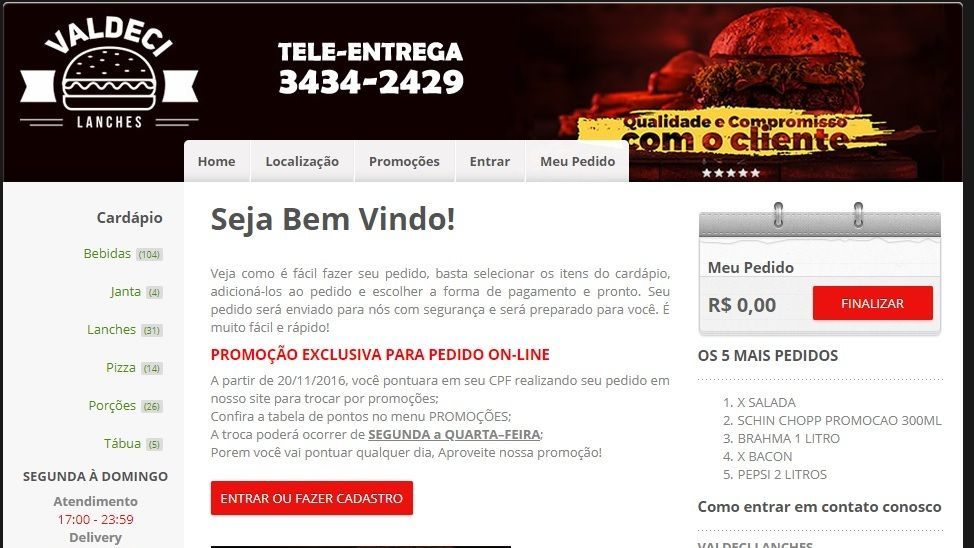 Valdeci Lanches aposta na informatização para atrair clientes