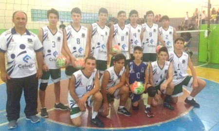 Morro da Fumaça fica em terceiro lugar na etapa do Voleibol Infantil