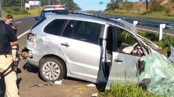 Casal argentino é conduzido ao Hospital São Roque após saída de pista na BR-101