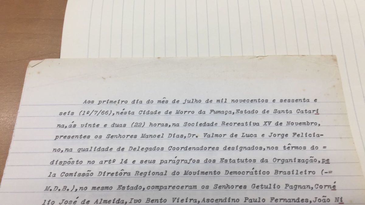 MDB de Morro da Fumaça completa 52 anos