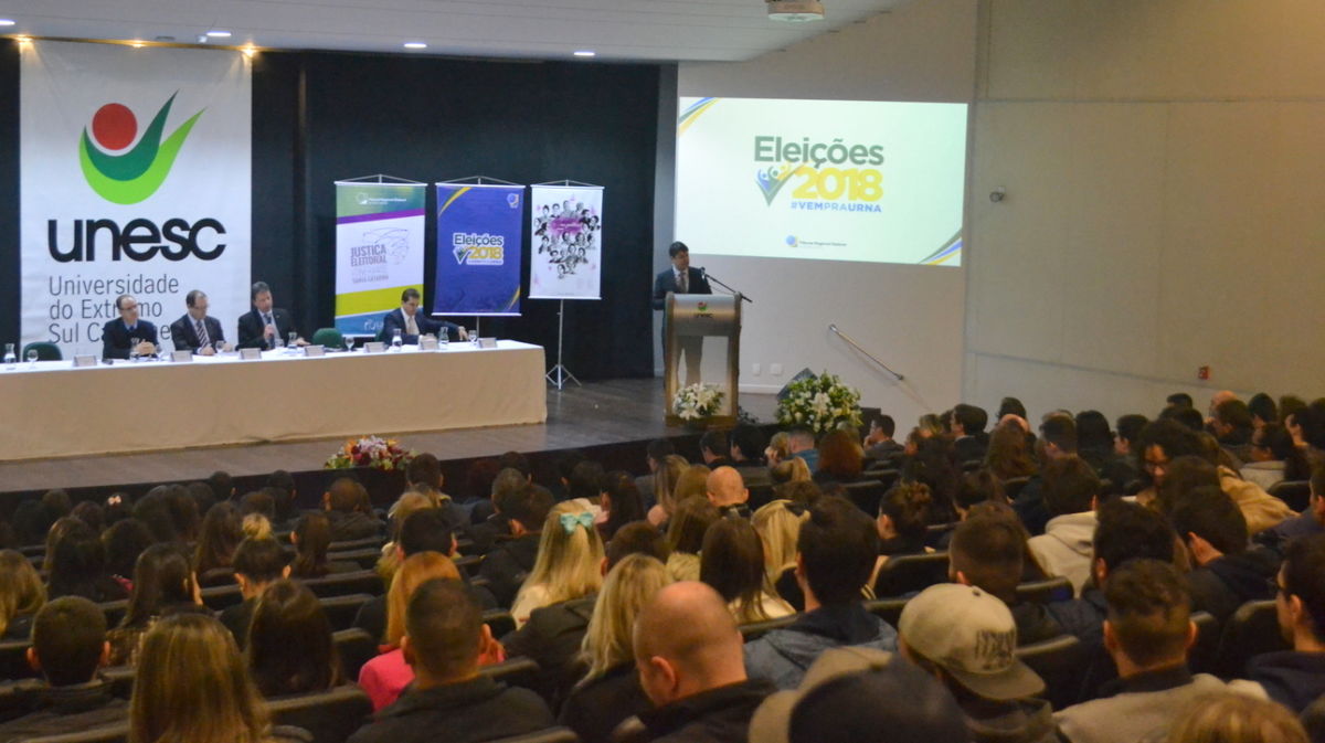 Unesc recebe primeiro evento do programa Justiça Eleitoral Itinerante do TRE em 2018