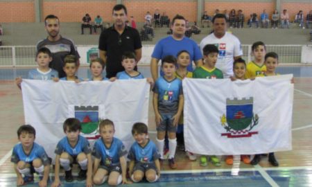 Goleiro Luiz, do Criciúma, na abertura do Campeonato Regional da LUD Sub-8