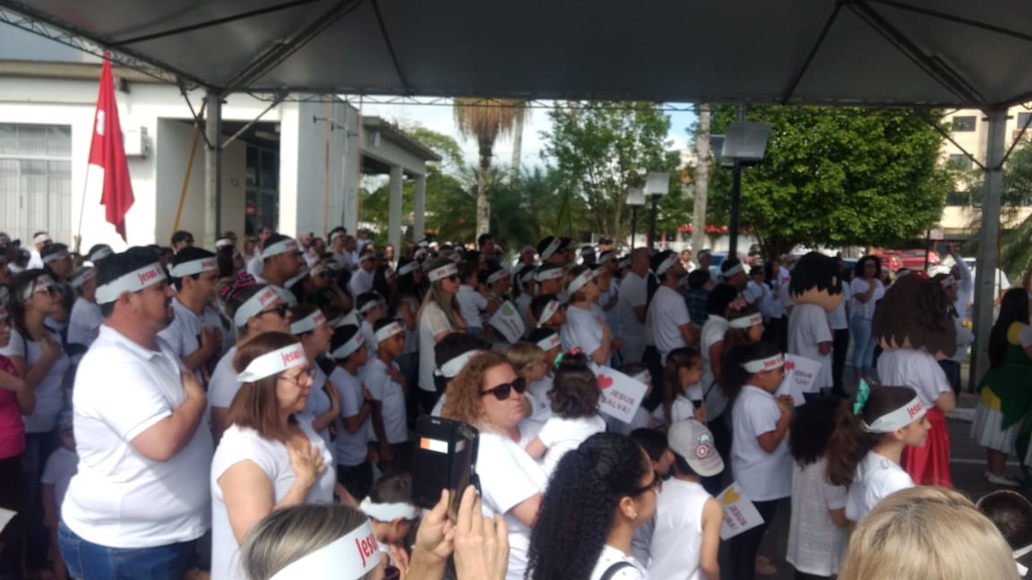 Marcha para Jesus reúne fiéis em Morro da Fumaça