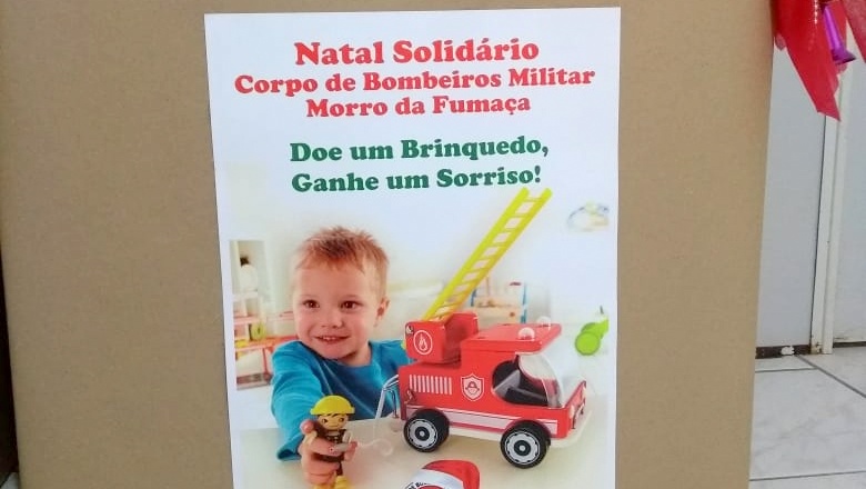 Corpo de Bombeiros de Morro da Fumaça realiza campanha para arrecadar brinquedos no Natal