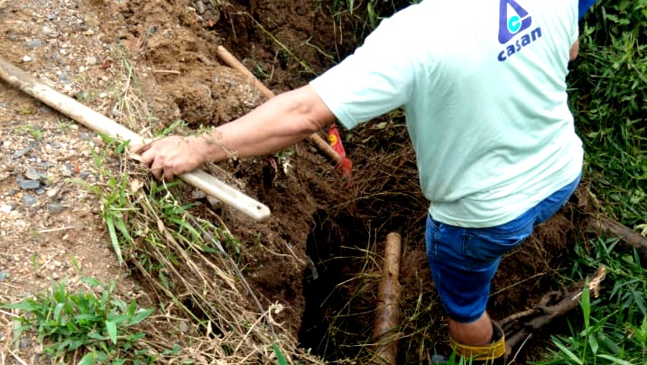 Vazamento de água é identificado na comunidade de Linha Anta