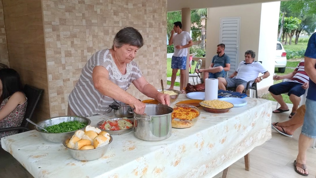 Almoço de Natal é uma tradição na família Sartor