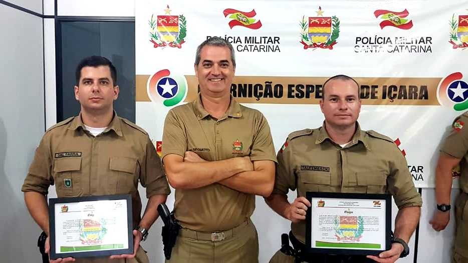 Policiais Militares de Morro da Fumaça recebem homenagem