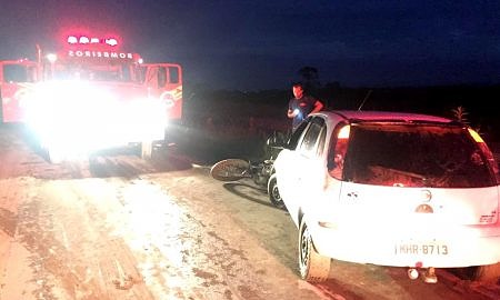 Colisão deixa duas pessoas feridas na Rodovia Olívio Cechinel