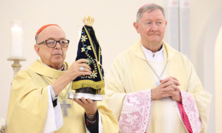 Imagem de Nossa Senhora Aparecida é entronizada no Santuário SCMJ