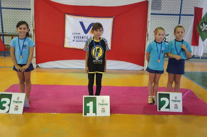 Alunos da Escola Vicente Guollo conquistam 36 medalhas no I Festival de Xadrez