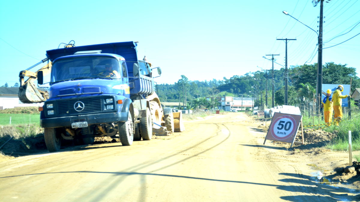 Obras iniciam na Rodovia Tranquilo Sartor