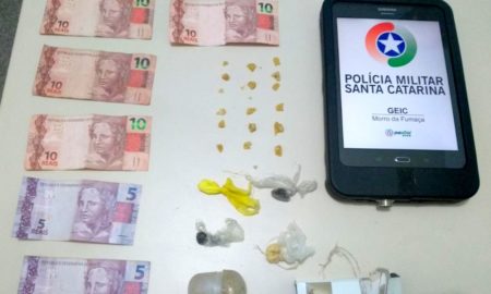 Polícia Militar de Morro da Fumaça prende traficante na Vila Rica