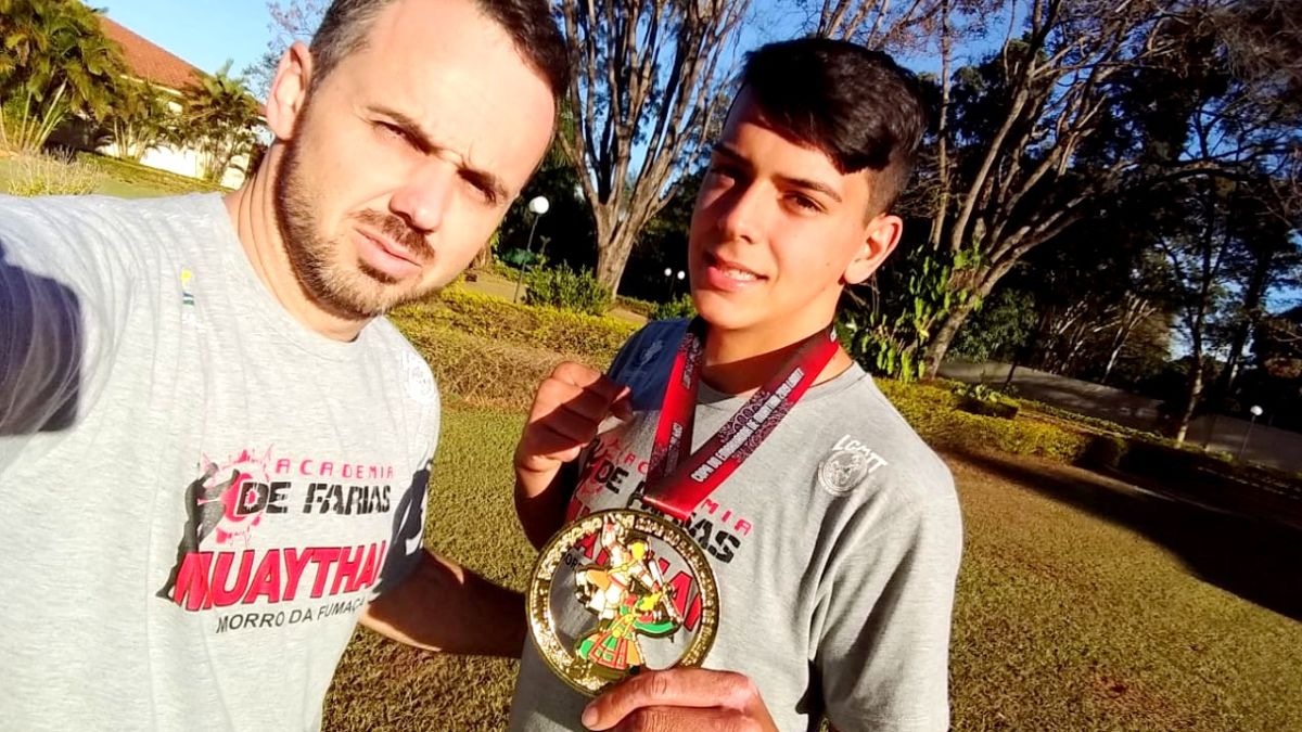 Atleta de Muay Thai de Morro da Fumaça é ouro em Brasília