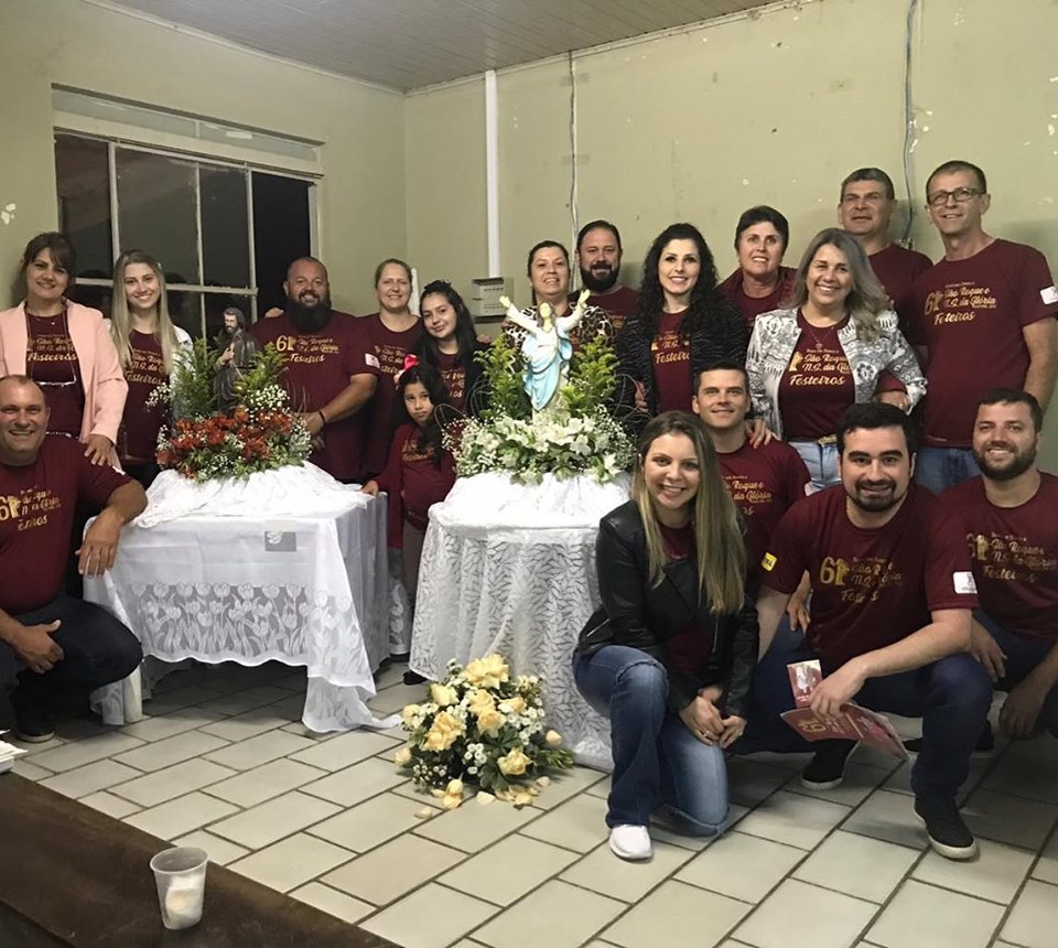 Bairro Naspolini recebe hoje novena de São Roque e Nossa Senhora da Glória