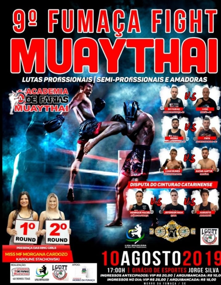 9° Fumaça Fight Muaythai será neste sábado