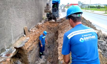 Samae trabalha para restabelecer abastecimento de água