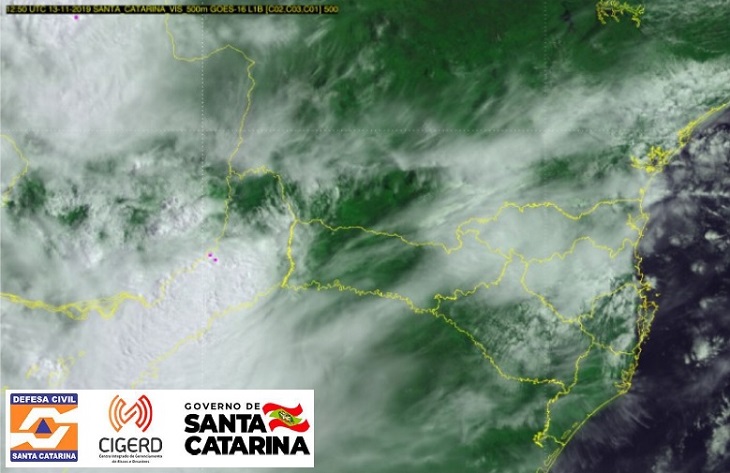 Defesa Civil alerta para temporais e chuva volumosa