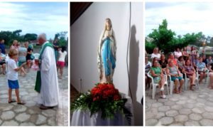 Missa em honra a Nossa Senhora de Lourdes