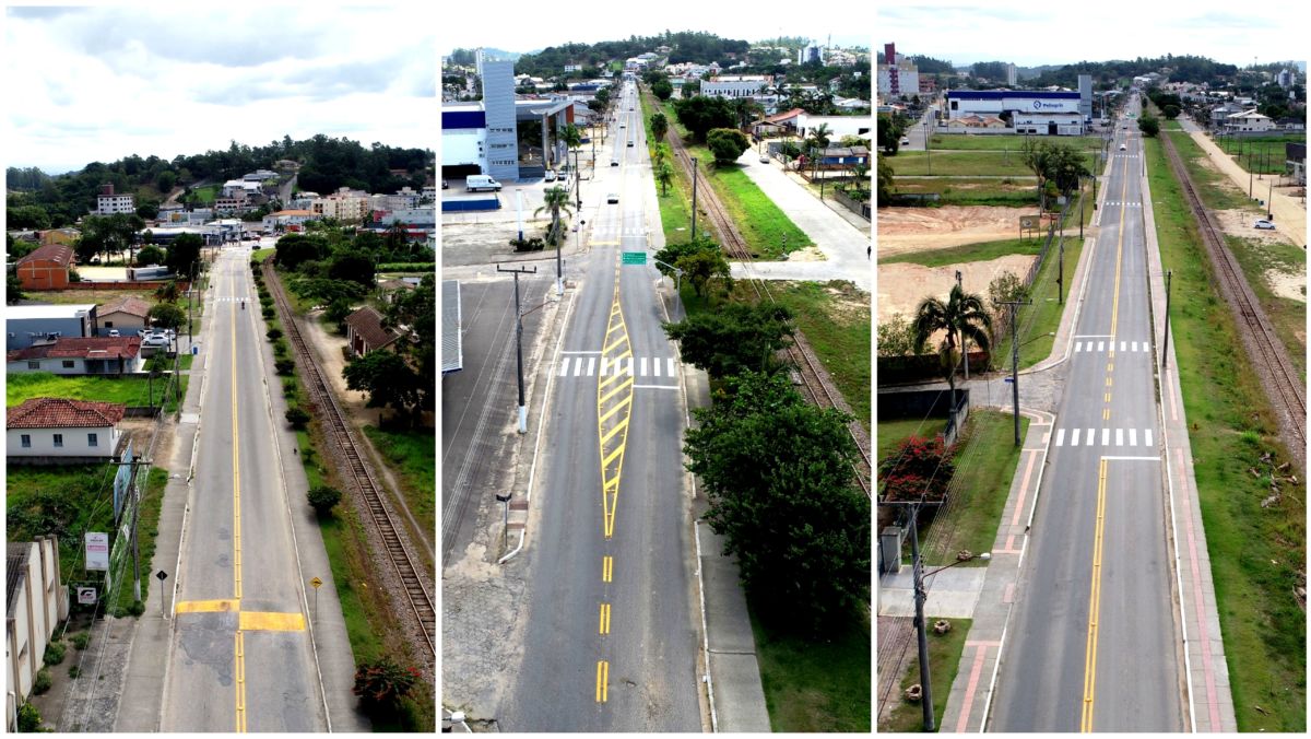 Avenida Celeste Recco ganha reforço na sinalização