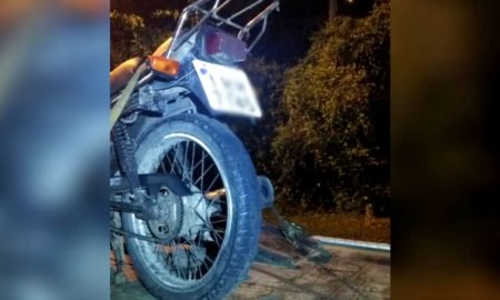 Polícia Militar de Morro da Fumaça apreende motocicleta com placa clonada