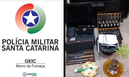 Polícia Militar prende dois homens por furto e tráfico de drogas em Morro da Fumaça