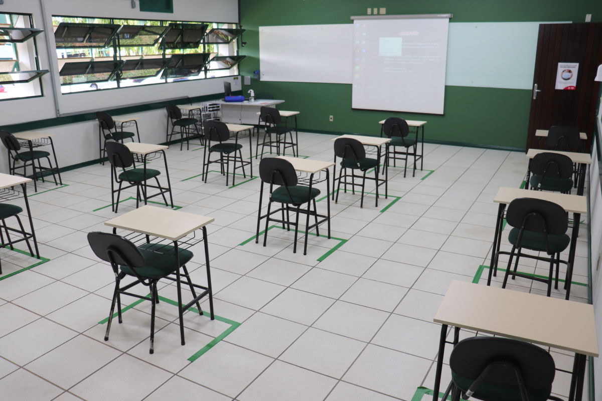 Salas de aula adequadas ao novo momento do ensino