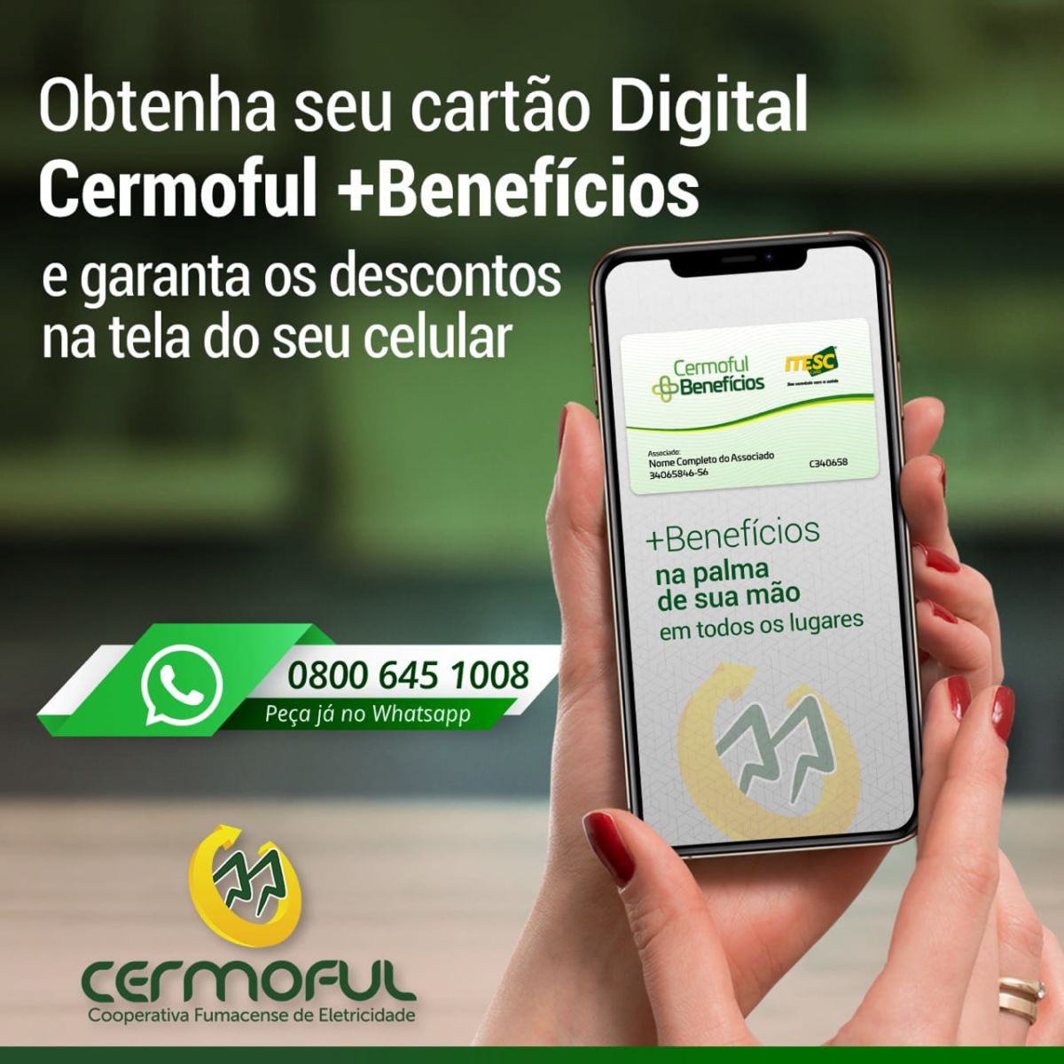 Cartão de benefícios da Cermoful ultrapassa 6 mil usuários