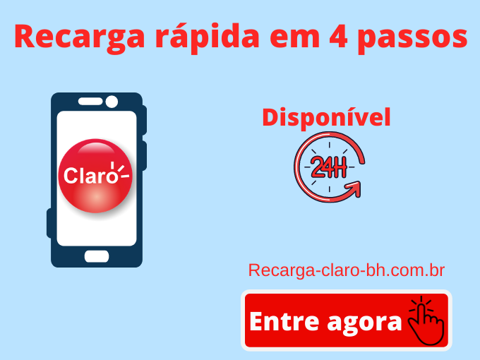 Faça sua recarga Claro em segundos”