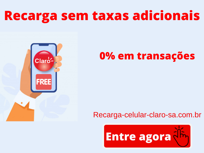 Adicione saldo no seu celular Claro sem custo adicional