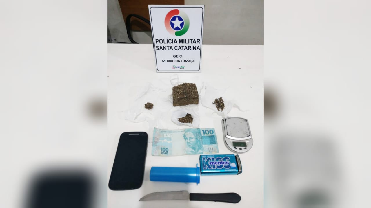 Suspeito de tráfico de drogas é detido em Morro da Fumaça