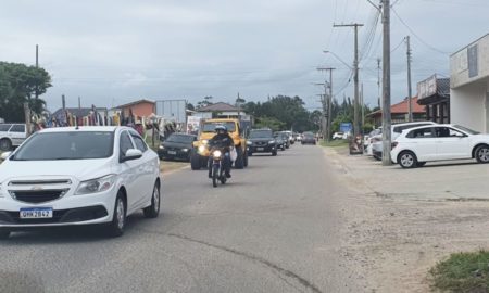 Movimento intenso na chegada do Balneário Esplanada