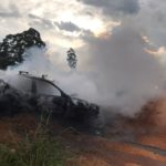 Incêndio em veículo é atendido pelo Corpo de Bombeiros de Morro da Fumaça