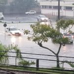 Temporal deixa ruas alagadas em Morro da Fumaça