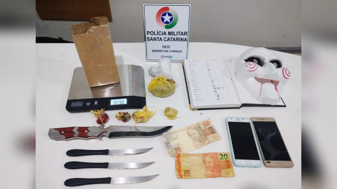 Homem é preso suspeito de tráfico de drogas em Morro da Fumaça