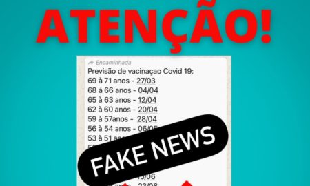 Fake News: programação de vacinação contra a Covid-19 feita pelas redes sociais é falsa