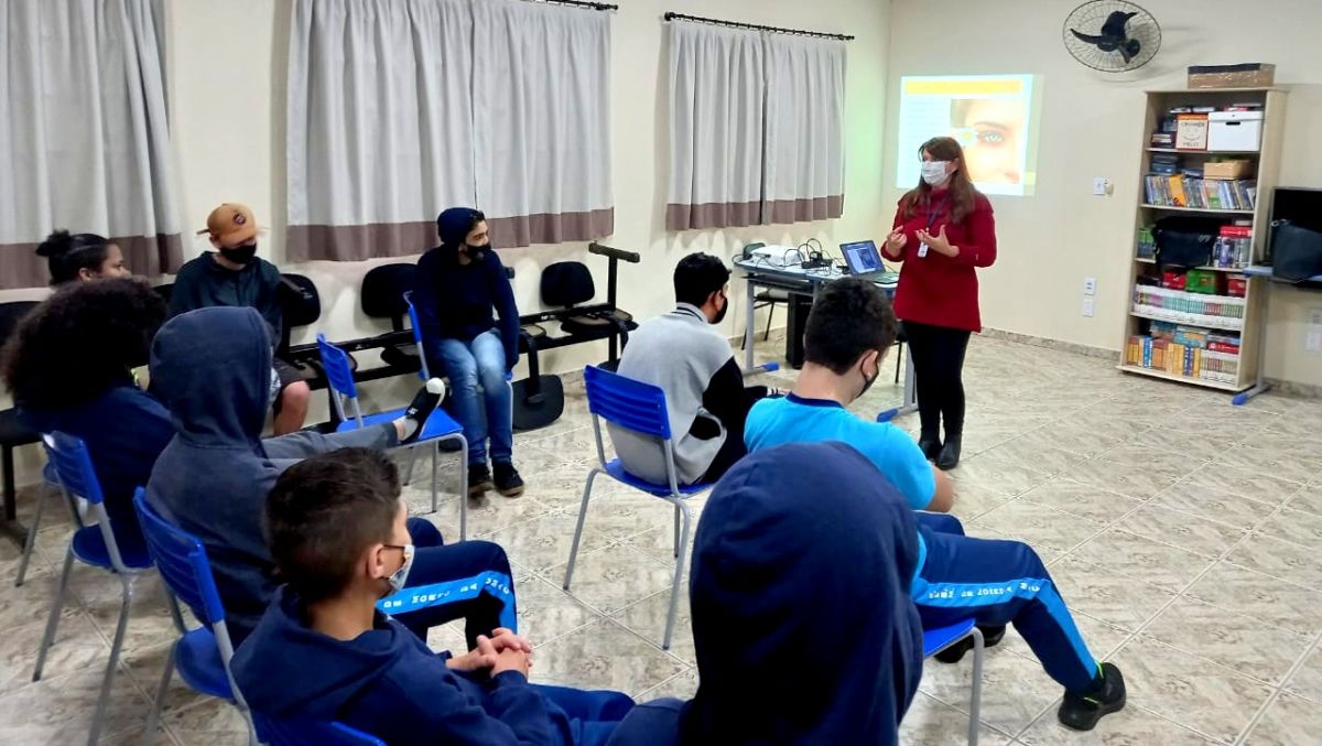 Alunos recebem ensinamentos sobre saúde e bem-estar