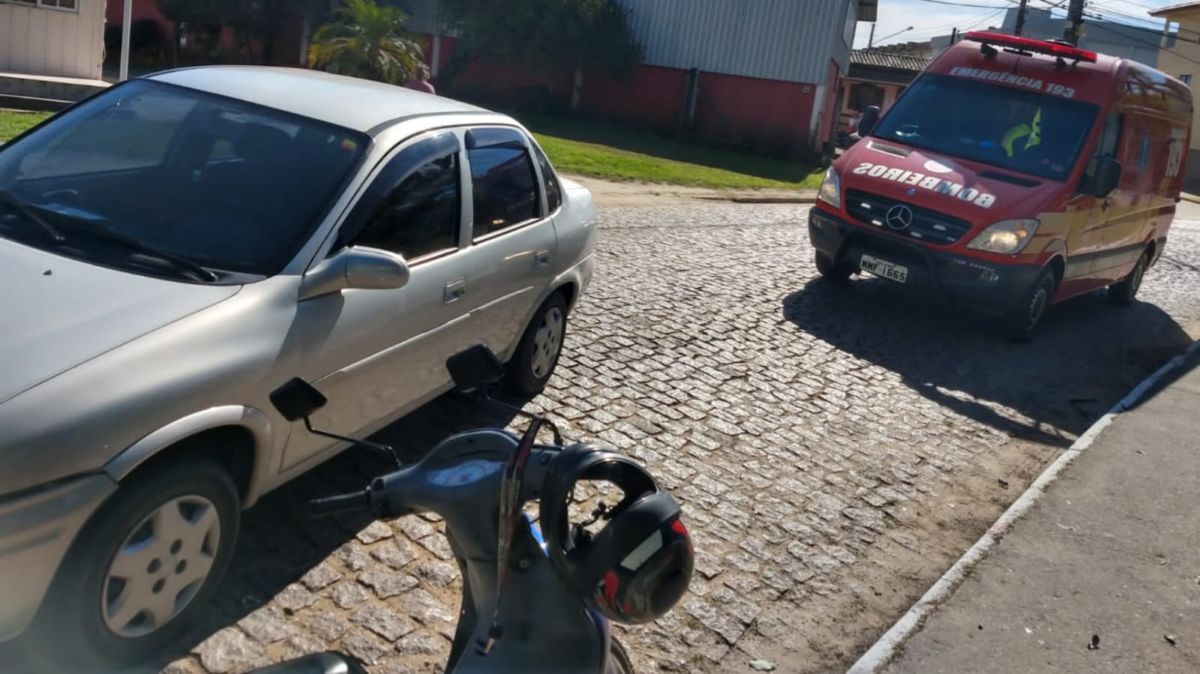 Bombeiros atendem acidente no Distrito de Estação Cocal