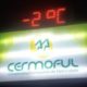 Termômetro de rua marca temperatura negativa em Morro da Fumaça