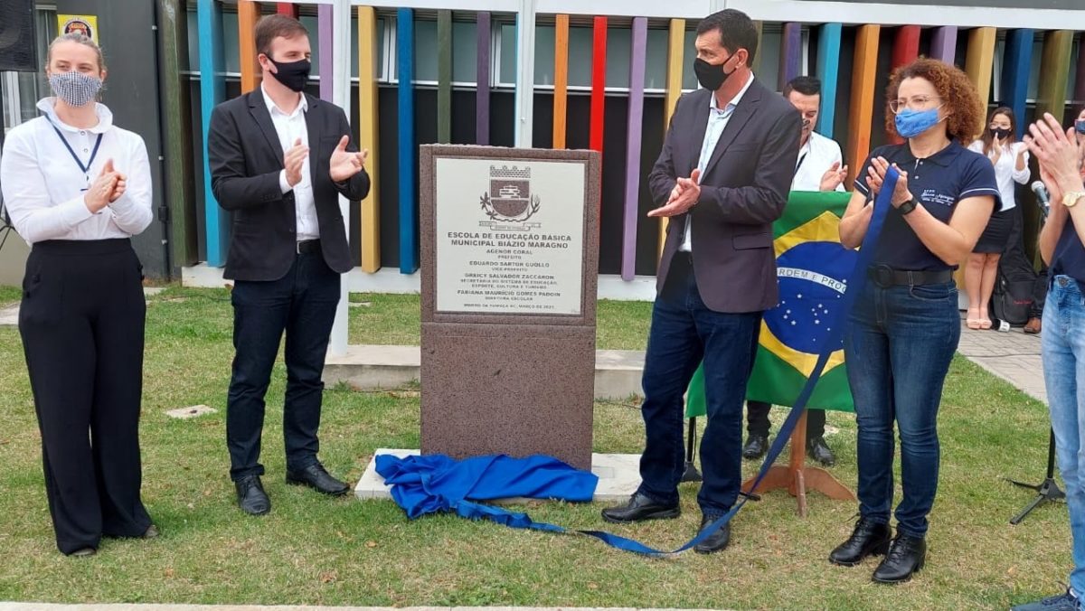 Nova Escola Biázio Maragno é inaugurada em Morro da Fumaça